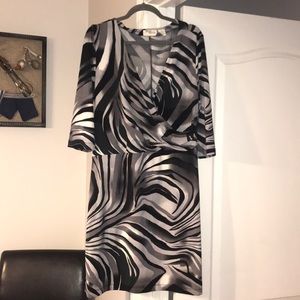 Faux wrap dress